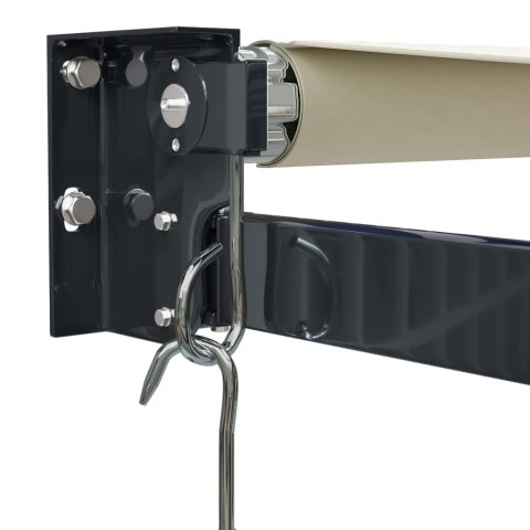 ZWIJANA MARKIZA KREMOWA 3,5X2,5 M TKANINA I ALUMINIUM