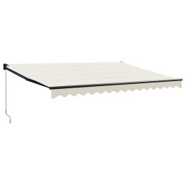 ZWIJANA MARKIZA KREMOWA 4X3 M TKANINA I ALUMINIUM