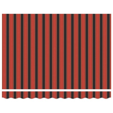 MARKIZA CZERWONY I CZARNA 350X250X165 CM POLIESTER