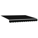MARKIZA ZWIJANA CZARNA 350X250 CM POLIESTER I ALUMINIUM