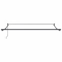 MARKIZA ZWIJANA CZARNA 350X250 CM POLIESTER I ALUMINIUM