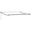 MARKIZA ZWIJANA CZERWONY 350X250 CM POLIESTER I ALUMINIUM