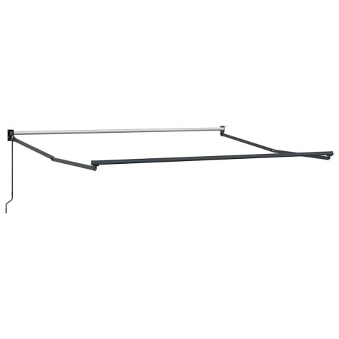 MARKIZA ZWIJANA CZERWONY 350X250 CM POLIESTER I ALUMINIUM