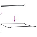 MARKIZA ZWIJANA CZERWONY 350X250 CM POLIESTER I ALUMINIUM
