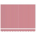 MARKIZA ZWIJANA CZERWONY I BIAŁA 350X250 CM