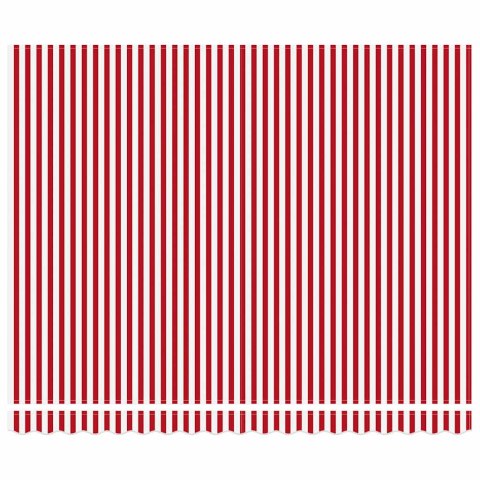 MARKIZA ZWIJANA CZERWONY I BIAŁA 400X300 CM