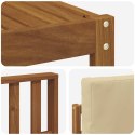 VidaXL Zestaw sof na zewnątrz z poduszką 9 pcs Naturalny i Beżowy