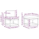 VidaXL Zestaw sof na zewnątrz z poduszką 4 pcs Naturalny i Kremowy