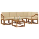 VidaXL Zestaw Sof z poduszką 6 pcs Naturalny i Beżowy
