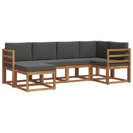 VidaXL Zestaw Sof z poduszką 6 pcs Naturalny i Antracytowy