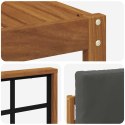 VidaXL Zestaw sof na zewnątrz z poduszką 7 pcs Naturalny i Antracytowy