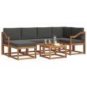 VidaXL Zestaw sof na zewnątrz z poduszką 7 pcs Naturalny i Antracytowy