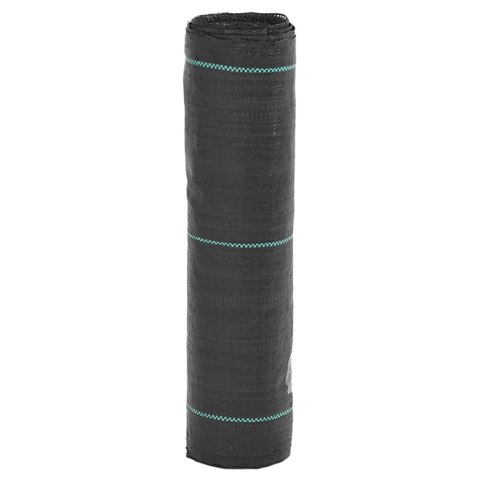 VidaXL Agrowłóknina antychwastowa, czarna, 0,5x25 m, PP