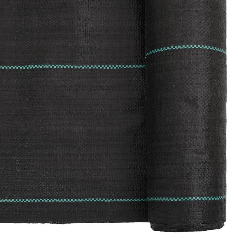 VidaXL Agrowłóknina antychwastowa, czarna, 0,5x25 m, PP