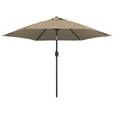 PARASOL OGRODOWY NA METALOWYM SŁUPKU 300CM KOLOR TAUPE