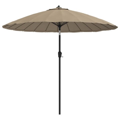 PARASOL OGRODOWY NA SŁUPKU ALUMINIOWYM 270CM TAUPE