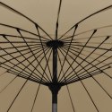 PARASOL OGRODOWY NA SŁUPKU ALUMINIOWYM 270CM TAUPE