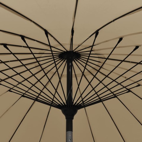 PARASOL OGRODOWY NA SŁUPKU ALUMINIOWYM 270CM TAUPE