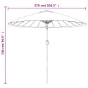 PARASOL OGRODOWY NA SŁUPKU ALUMINIOWYM 270CM TAUPE