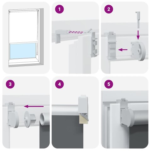 VidaXL Roleta zaciemniająca Kawowa 130x210 cm Szerokość tkaniny
