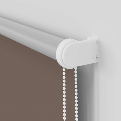 VidaXL Roleta zaciemniająca Kawowa 130x210 cm Szerokość tkaniny