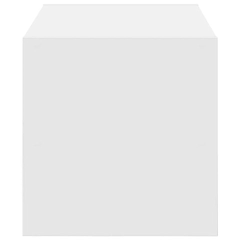 VidaXL Stojak na buty, sztaplowany, biały, 60x30x30,5 cm