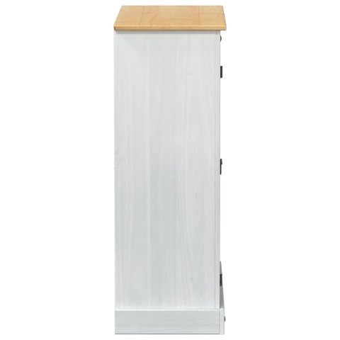 VidaXL Szafka na buty Biały 86 x 38.5 x 1080 cm Lite drewno sosnowe