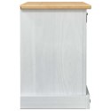 VidaXL Szafka na buty Corona Biały 99 x 32 x 49 cm Lite drewno sosnowe