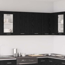 VidaXL Szafka wisząca z półką Lyon Czarny Dąb 80 x 31 x 60 cm