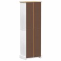 VidaXL Szafy z szufladą Biały 55 x 38 x 170 cm Lite drewno sosnowe