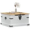 VidaXL storage box z półką Biały 78 x 78 x 45 cm Lite drewno sosnowe