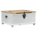 VidaXL storage box z półką Biały 90 x 78 x 45 cm Lite drewno sosnowe