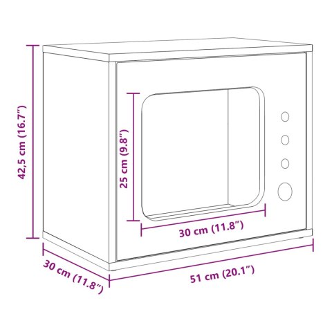 KOTY DOM BETONOWY 51X30X42CM