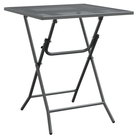 VidaXL 3-częściowy zestaw mebli ogrodowych, metalowa siatka, antracyt