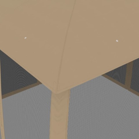 PAWILON ALTANA OGRODOWA MOSKITIERA PRZECIW KOMAROM DACH UV TAUPE 2,93X2,93M