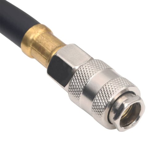 VidaXL Hybrydowy wąż pneumatyczny, czarny, 0,6", 100 m, guma i PVC