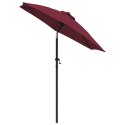 PARASOL BURGUNDOWY 200X224CM ALUMINIUM