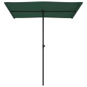 PARASOL OGRODOWY NA ALUMINIOWYM SŁUPKU 180X110CM ZIELONY