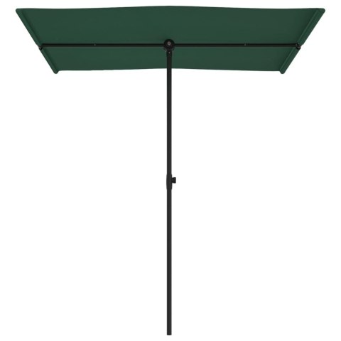 PARASOL OGRODOWY NA ALUMINIOWYM SŁUPKU 180X110CM ZIELONY