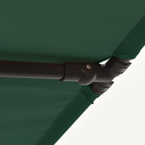 PARASOL OGRODOWY NA ALUMINIOWYM SŁUPKU 180X110CM ZIELONY