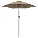 PARASOL TAUPE 200X224CM ALUMINIUM