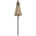 PARASOL TAUPE 200X224CM ALUMINIUM