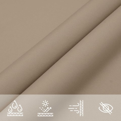 TRÓJKĄTNY ŻAGIEL OGRODOWY TKANINA OXFORD 5X5X5 M TAUPE