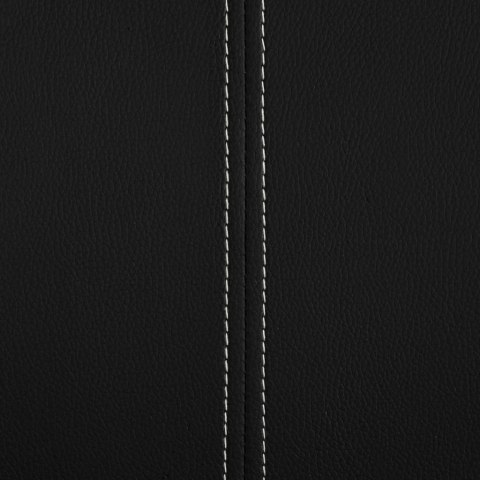 VidaXL Wspornikowe krzesła stołowe, 2 szt., czarne, sztuczna skóra