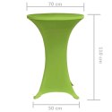VidaXL Elastyczne nakrycie stołu zielone 70 cm 2 szt.