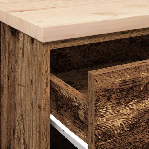 VidaXL Garażowa szafka do przechowywania Stare drewno 40x51x85 cm