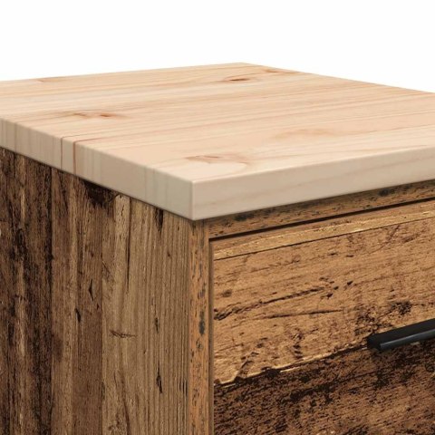 VidaXL Garażowa szafka do przechowywania Stare drewno 40x51x85 cm