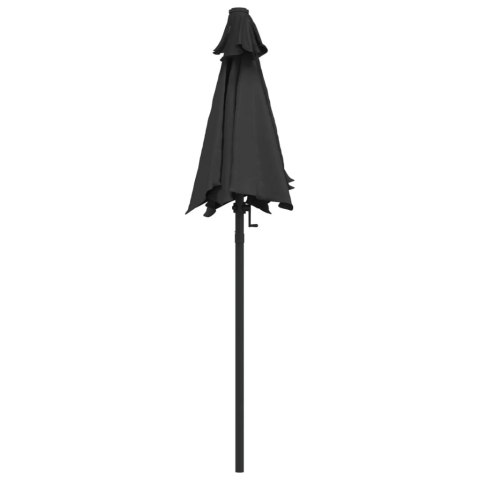 PARASOL ANTRACYTOWY 200X224CM ALUMINIUM