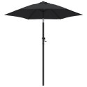 PARASOL CZARNY 200X224CM ALUMINIUM