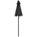 PARASOL CZARNY 200X224CM ALUMINIUM
